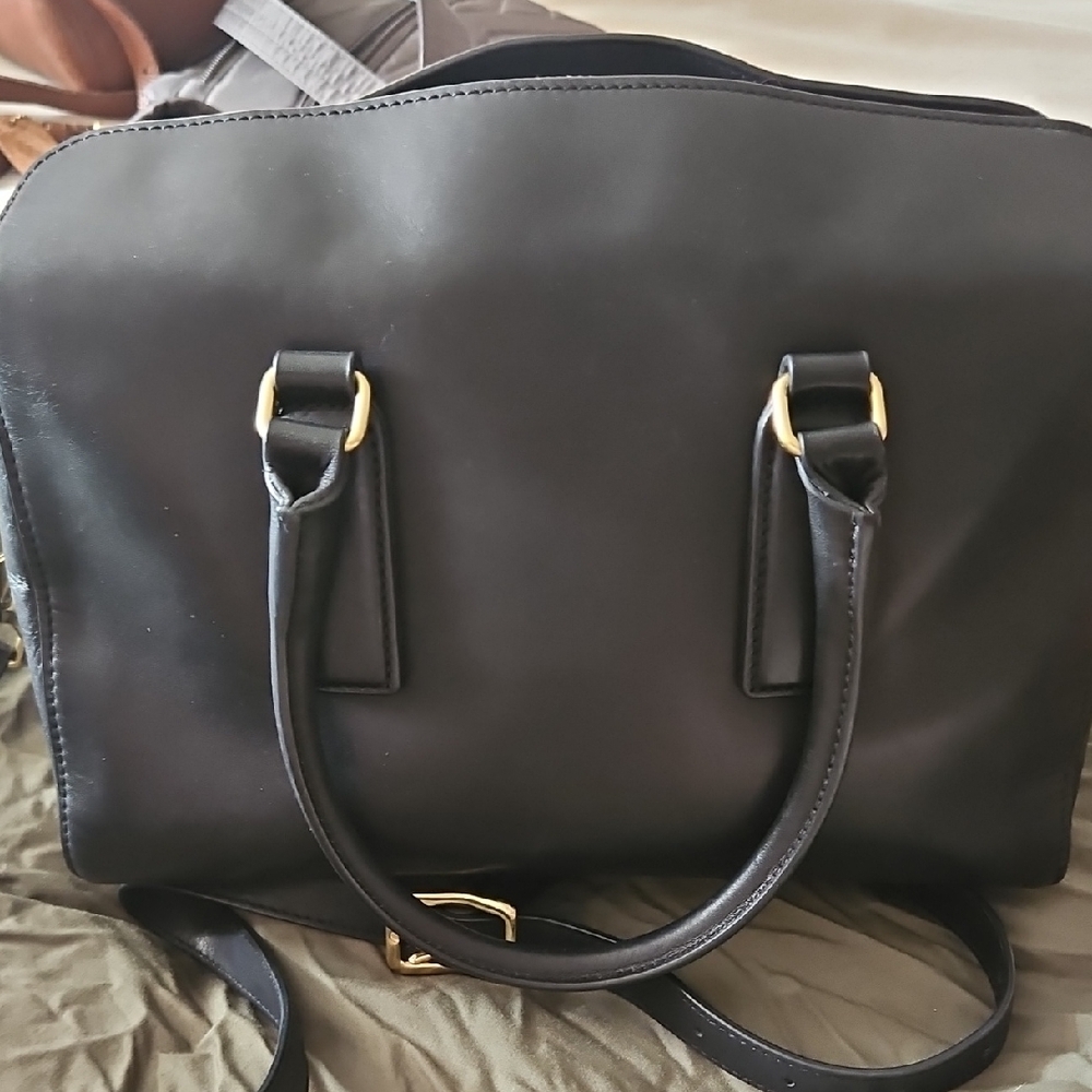Black Leather Satchel by J.W. Hulme - Picture 6 of 8